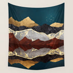 Mountain Peak Reflection Wall Tapestry Gallery Image 4