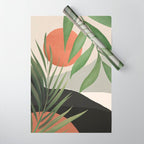 Abstract Art Tropical Leaves 46 Wrapping Paper Gallery Image 1