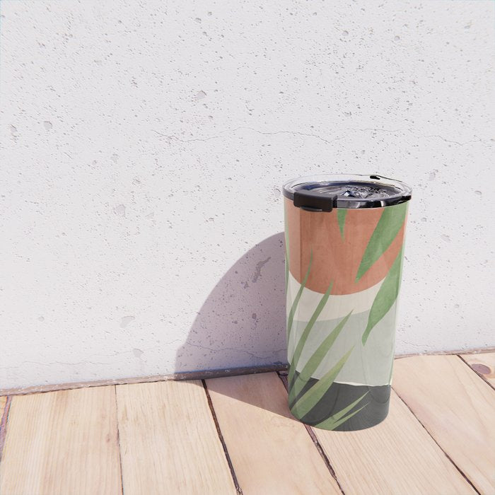 Abstract Art Tropical Leaves 46 Travel Mug Gallery Image 4