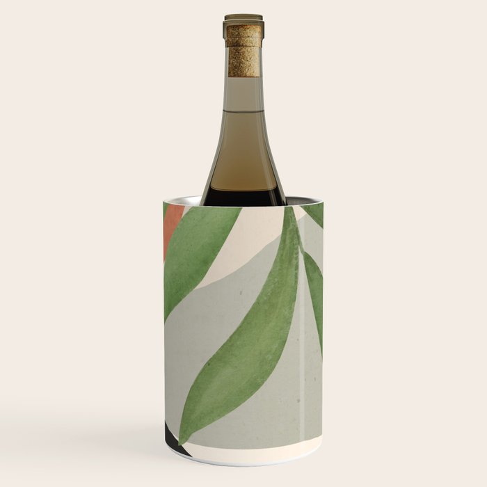Abstract Art Tropical Leaves 46 Wine Chiller Gallery Image 3