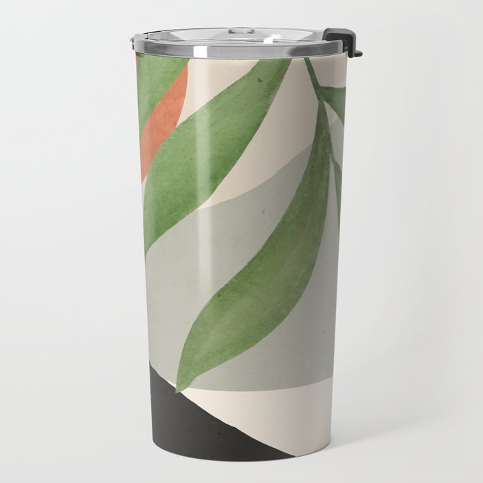 Abstract Art Tropical Leaves 46 Travel Mug Gallery Image 2