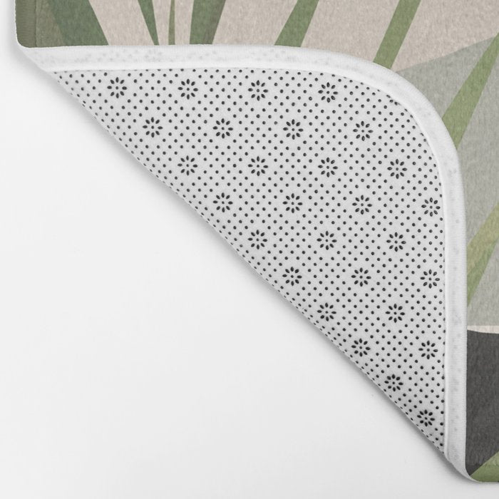 Abstract Art Tropical Leaves 46 Bath Mat Gallery Image 2