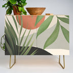 Abstract Art Tropical Leaves 46 Credenza Gallery Image 1