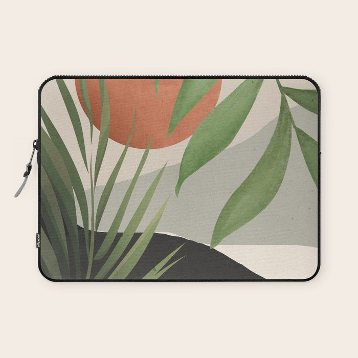 Abstract Art Tropical Leaves 46 Laptop Sleeve Gallery Image 1