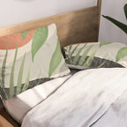 Abstract Art Tropical Leaves 46 Pillow Sham Gallery Image 2