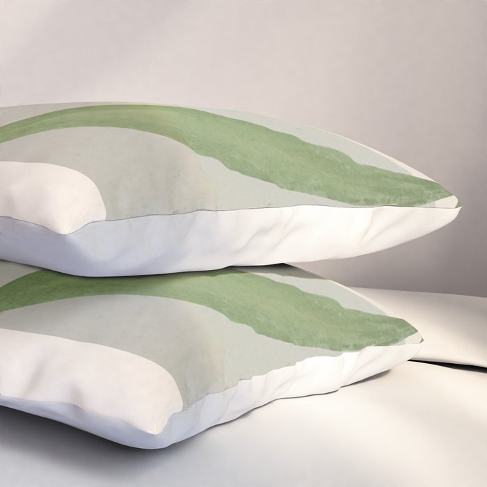Abstract Art Tropical Leaves 46 Pillow Sham Gallery Image 3