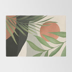 Abstract Art Tropical Leaves 46 Rug Gallery Image 2