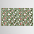 Christmas Winter Unicorn Pattern Tablecloth Gallery Image 2