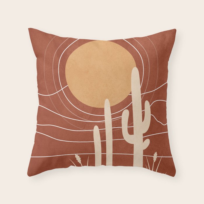 Desert Design 3 Throw Pillow Gallery Image 6