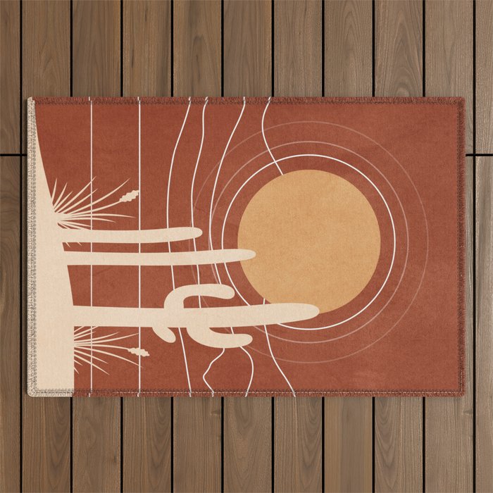 Desert Design 3 Outdoor Rug Gallery Image 1