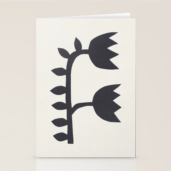 Black Tulips #1 - 3/5 Stationery Card Gallery Image 2