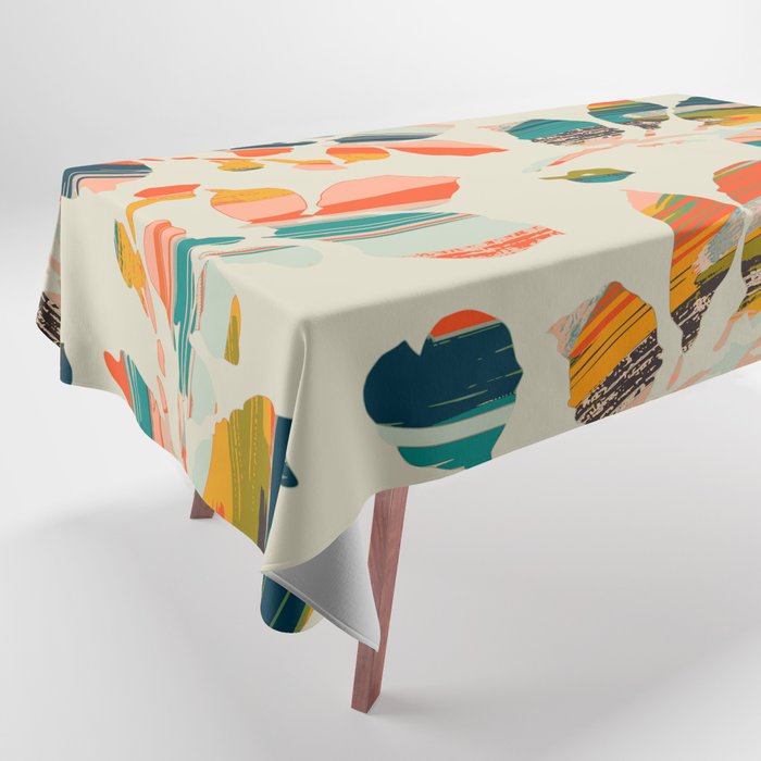 Colorful Poplar tree leaf Tablecloth Gallery Image 1