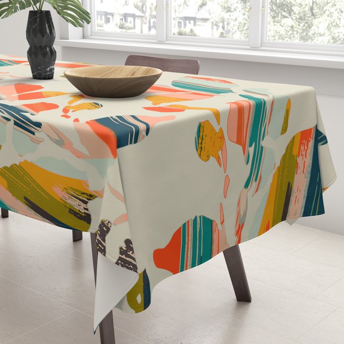 Colorful Poplar tree leaf Tablecloth Gallery Image 3