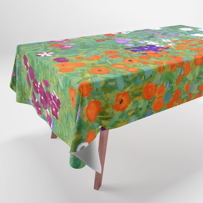 Gustav Klimt "Blumengarten (Flower Garden)" Tablecloth Gallery Image 1