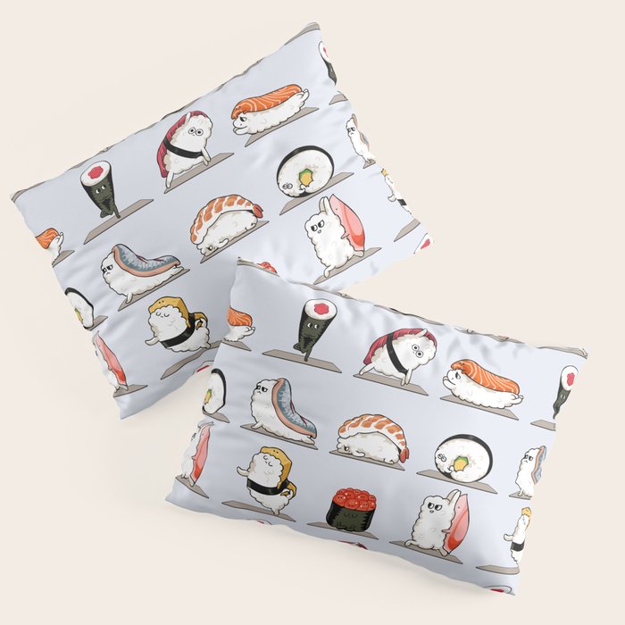 Sushi Yoga Pillow Sham Gallery Image 1