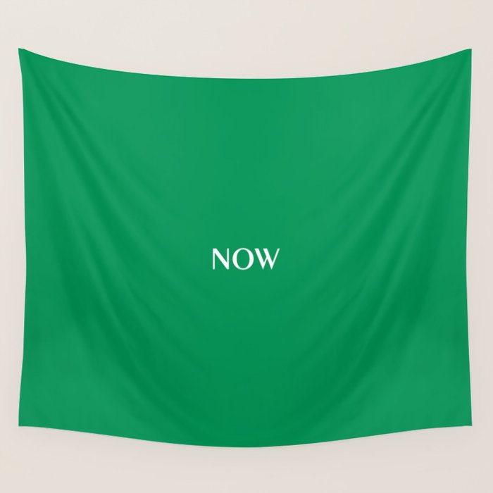 NOW FERN GREEN SOLID COLOR Wall Tapestry Gallery Image 1