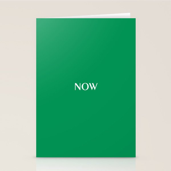 NOW FERN GREEN SOLID COLOR Stationery Card Gallery Image 1