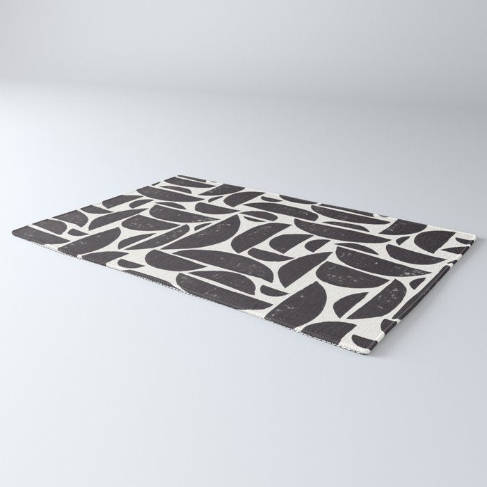 Abstract Linocut Pattern #3 Rug Gallery Image 3