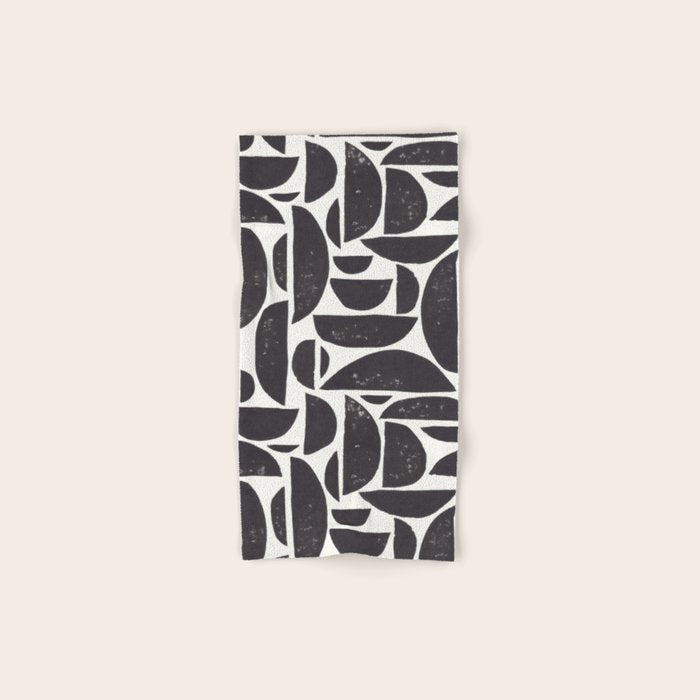 Abstract Linocut Pattern #3 Bath Towel Gallery Image 1