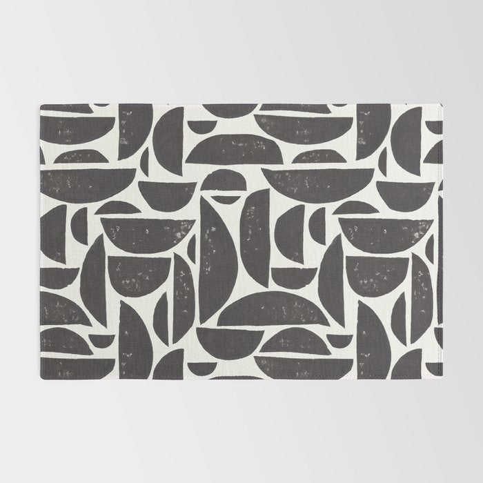 Abstract Linocut Pattern #3 Rug Gallery Image 2