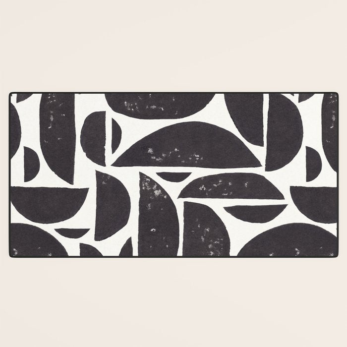 Abstract Linocut Pattern #3 Desk Mat Gallery Image 3