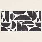 Abstract Linocut Pattern #3 Desk Mat Gallery Image 3