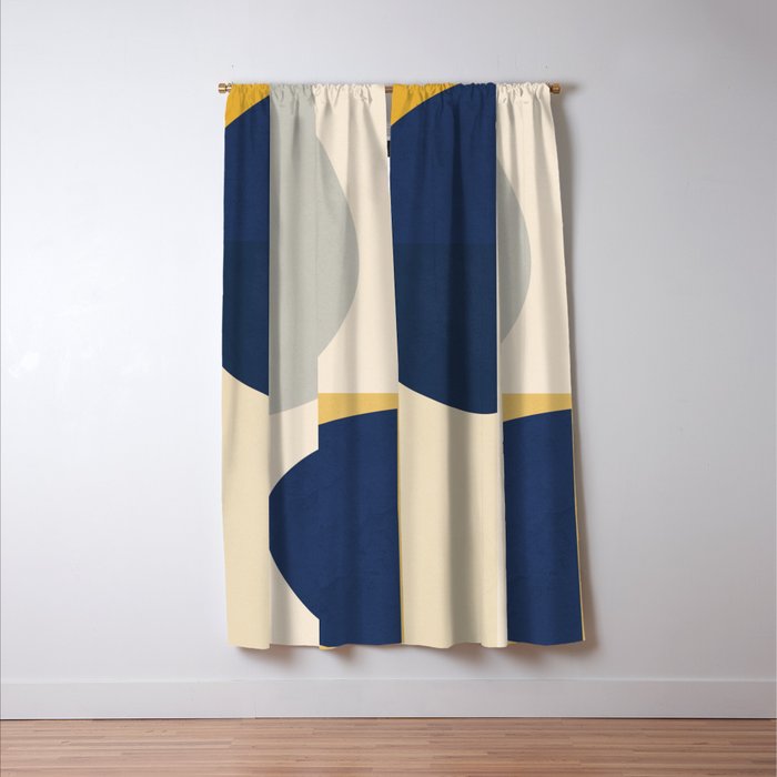 Minimalist Abstract 11 Window Curtain Gallery Image 3