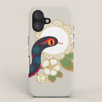 Snake and flowers 2 iPhone Case Gallery Image 1