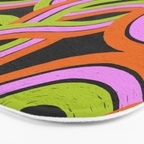 Moka Pot Rainbow - Black Bath Mat Gallery Image 3