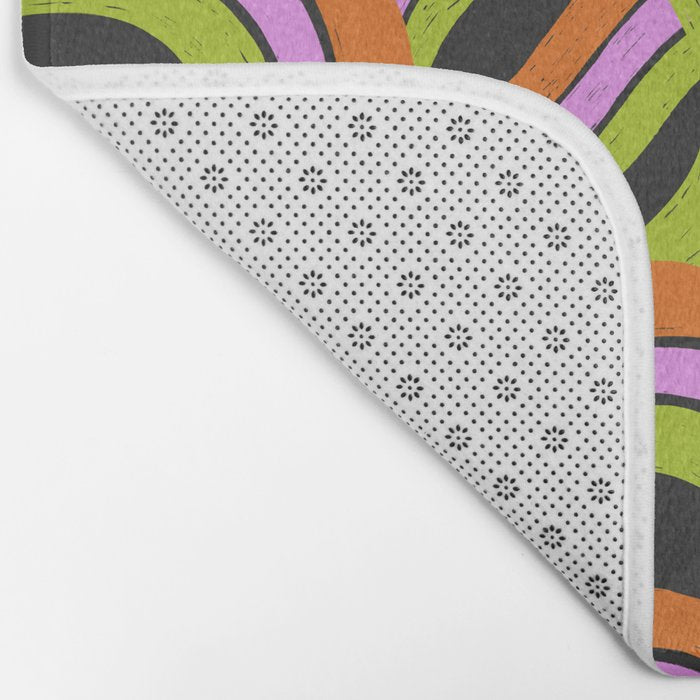 Moka Pot Rainbow - Black Bath Mat Gallery Image 2