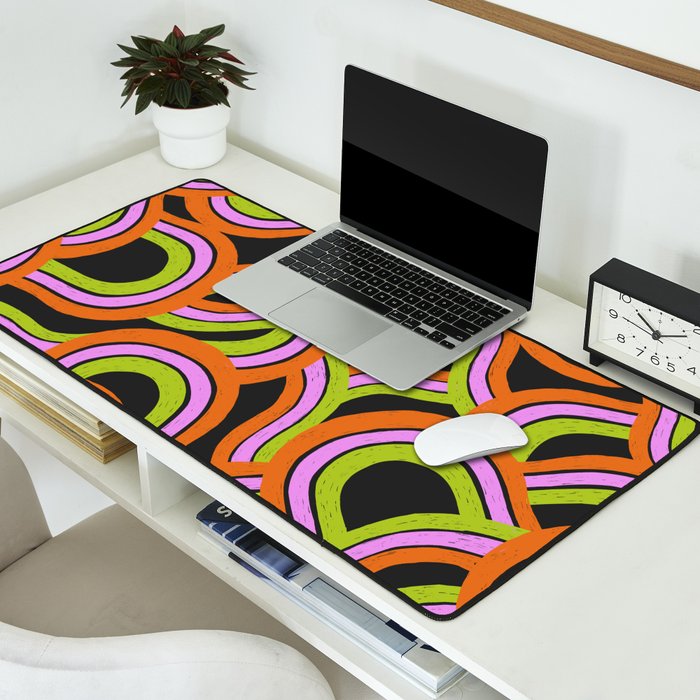 Moka Pot Rainbow - Black Desk Mat Gallery Image 2