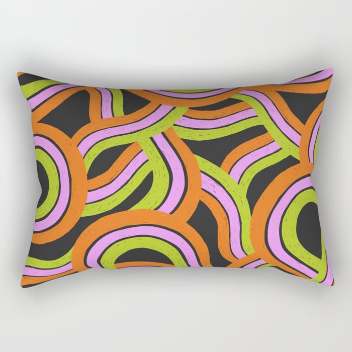 Moka Pot Rainbow - Black Rectangular Pillow Gallery Image 2
