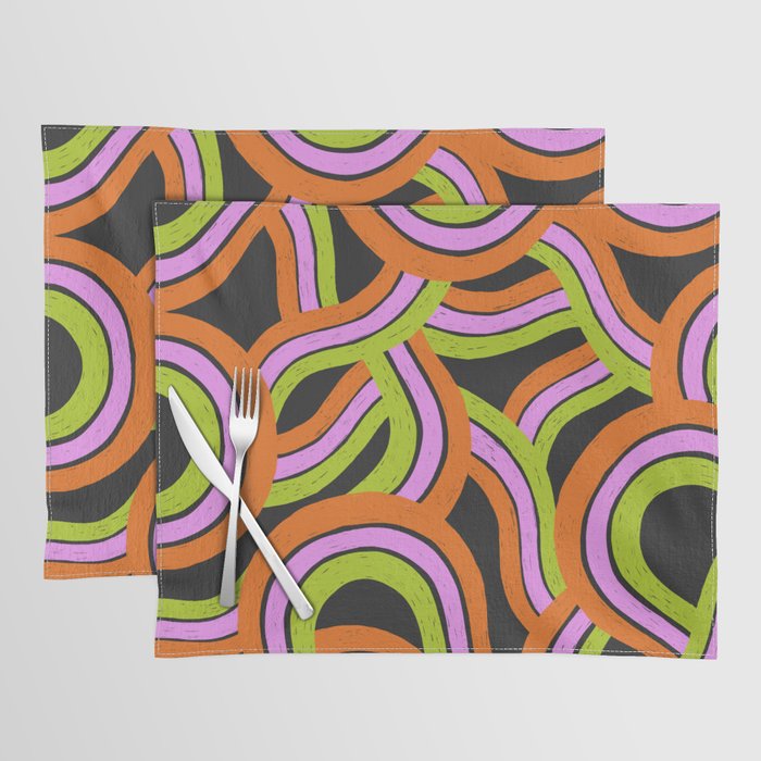Moka Pot Rainbow - Black Placemat Gallery Image 1