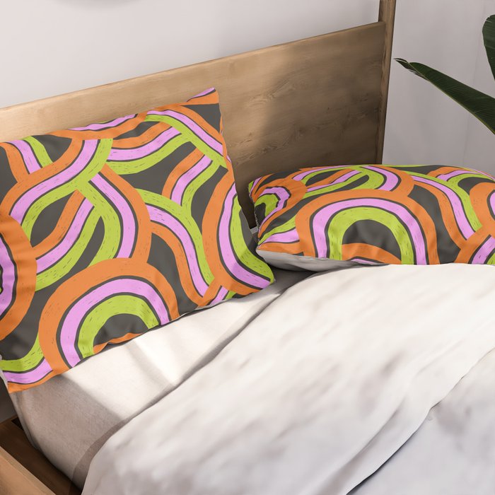 Moka Pot Rainbow - Black Pillow Sham Gallery Image 2