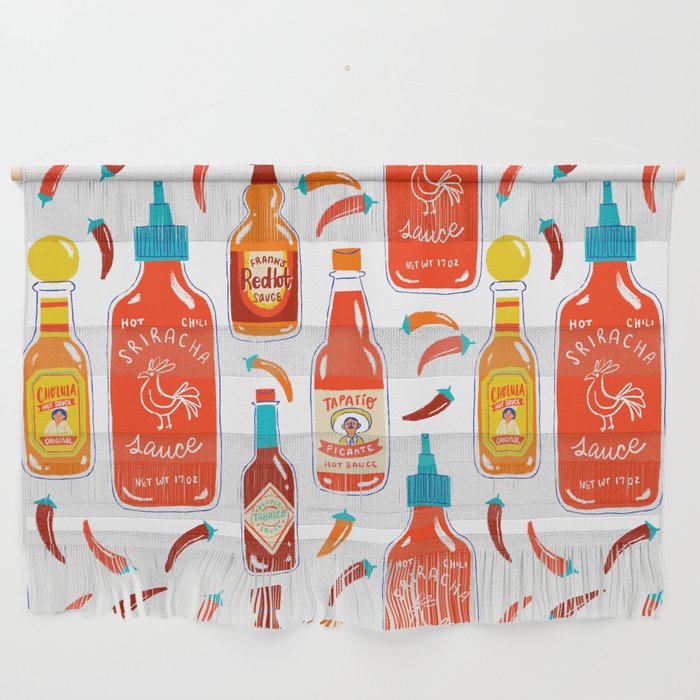 Hot Sauce and Chili Peppers Wall Hanging Gallery Image 1