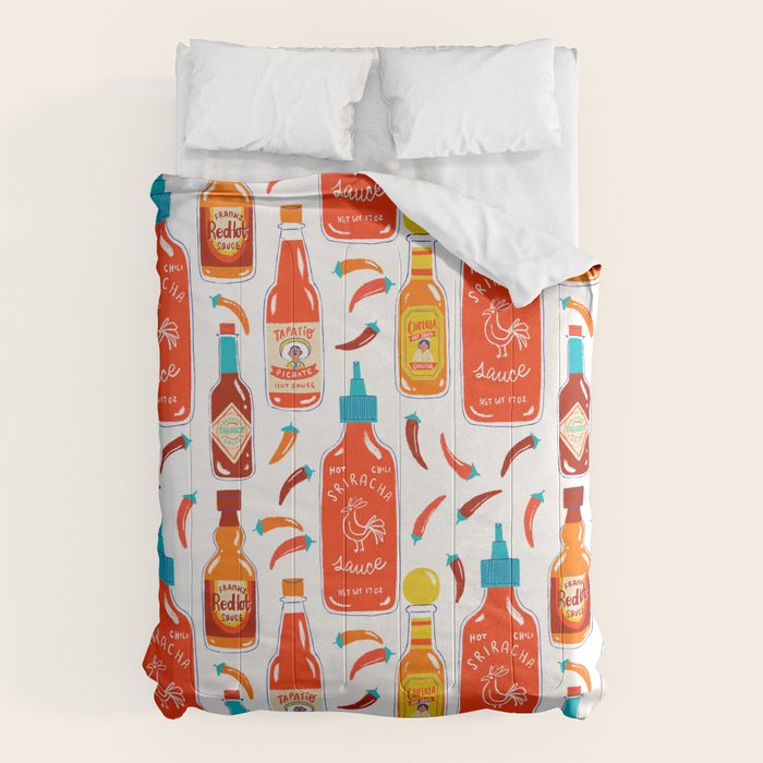 Hot Sauce and Chili Peppers Comforter Gallery Image 1