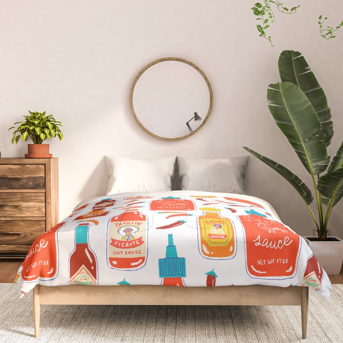 Hot Sauce and Chili Peppers Comforter Gallery Image 3