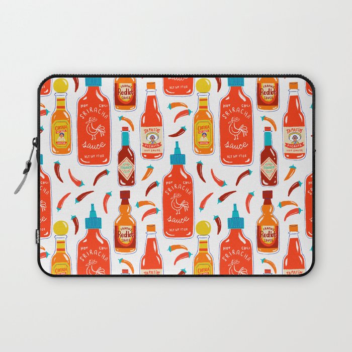 Hot Sauce and Chili Peppers Laptop Sleeve Gallery Image 1