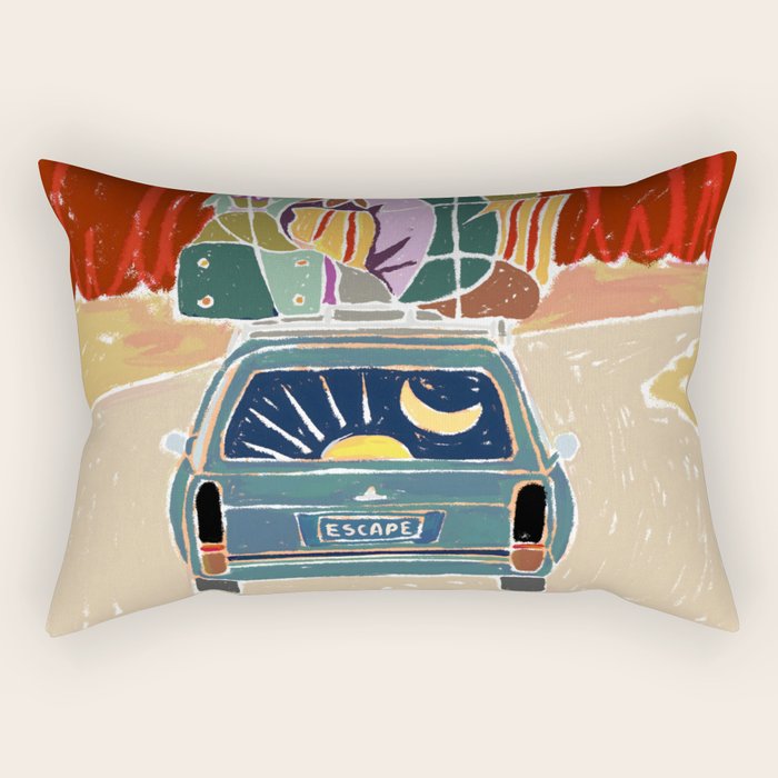 Pack Up And Escape Rectangular Pillow Gallery Image 2