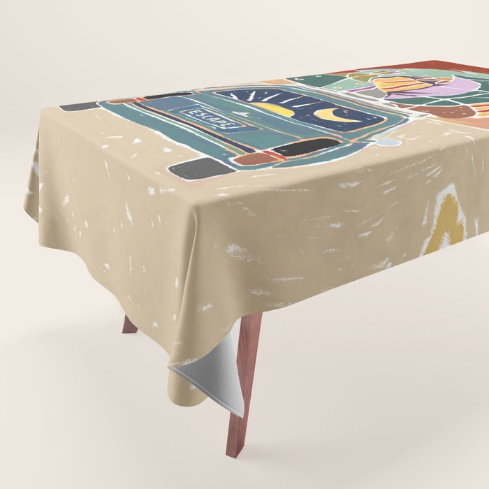 Pack Up And Escape Tablecloth Gallery Image 1