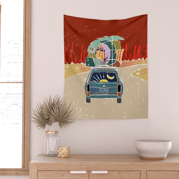 Pack Up And Escape Wall Tapestry Gallery Image 2