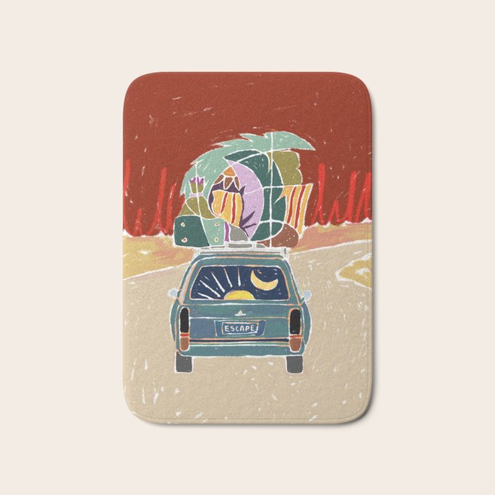 Pack Up And Escape Bath Mat Gallery Image 1