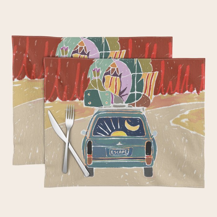 Pack Up And Escape Placemat Gallery Image 1