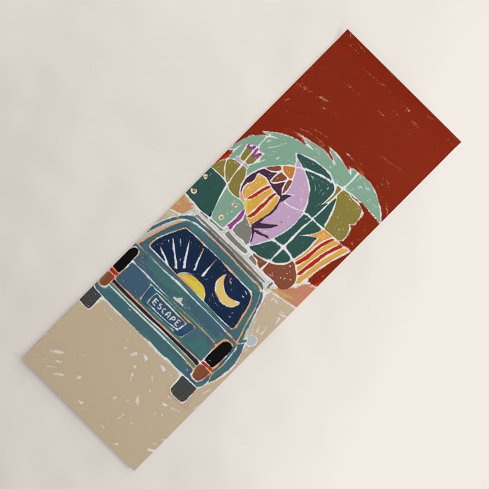 Pack Up And Escape Yoga Mat Gallery Image 1