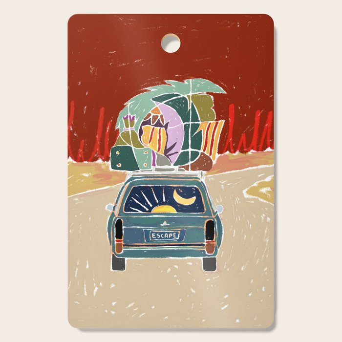 Pack Up And Escape Cutting Board Gallery Image 1