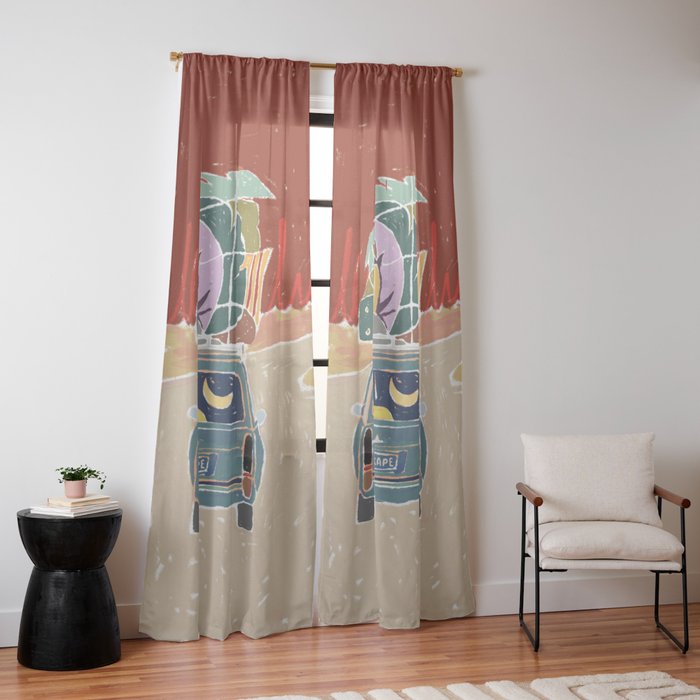 Pack Up And Escape Window Curtain Gallery Image 10