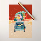 Pack Up And Escape Wrapping Paper Gallery Image 1