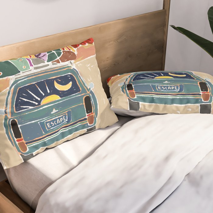 Pack Up And Escape Pillow Sham Gallery Image 2