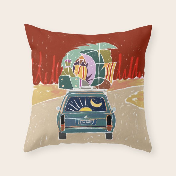 Pack Up And Escape Throw Pillow Gallery Image 6