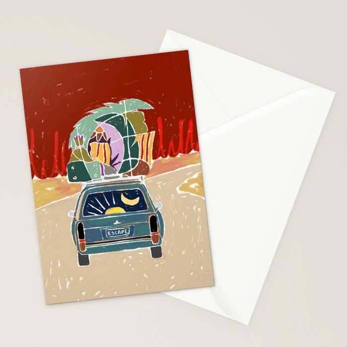Pack Up And Escape Stationery Card Gallery Image 2